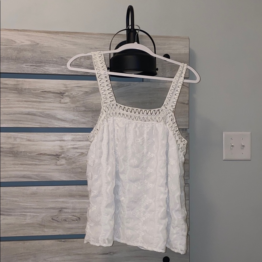 White Cute Tank Top